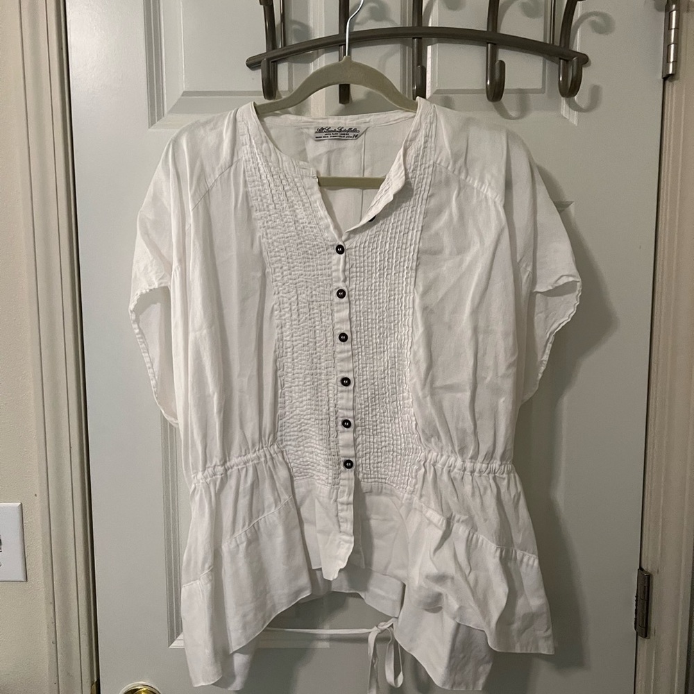 Allsaints linen blouse size 14 XL